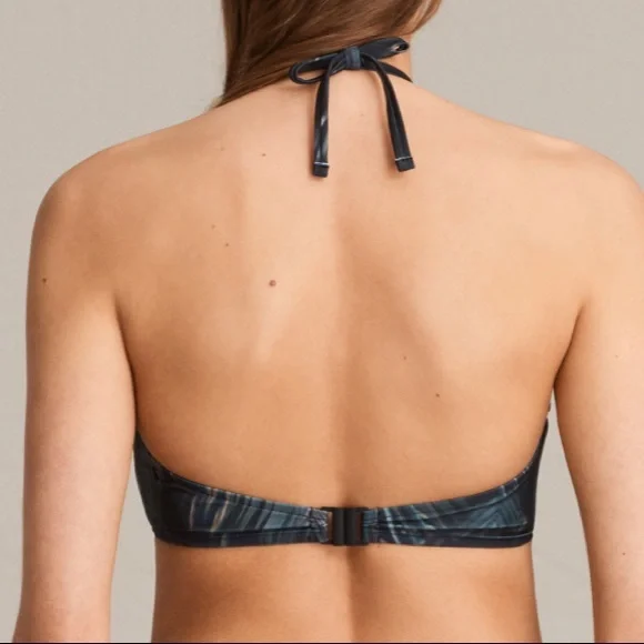 ALL SAINTS NWT SOFIA NELUWA BIKINI TOP STRAPLESS HALTER TOP SWIM - Picture 3 of 12